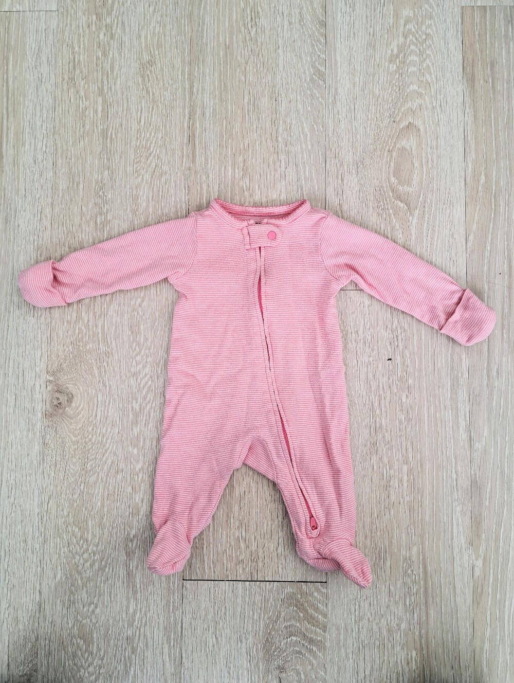 Carter's Pink Stripe Newborn Onesie